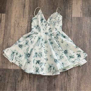 Silence + Noise Urban Outfitters Hologram Floral Cocktail Dress